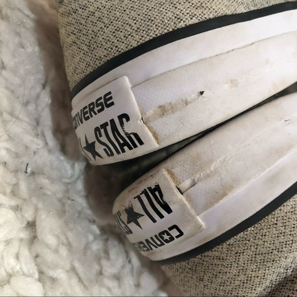 Converse Chuck Taylor All Star Women’s Heavy Canvas low Top Sneakers Tan 6 - Picture 9 of 10